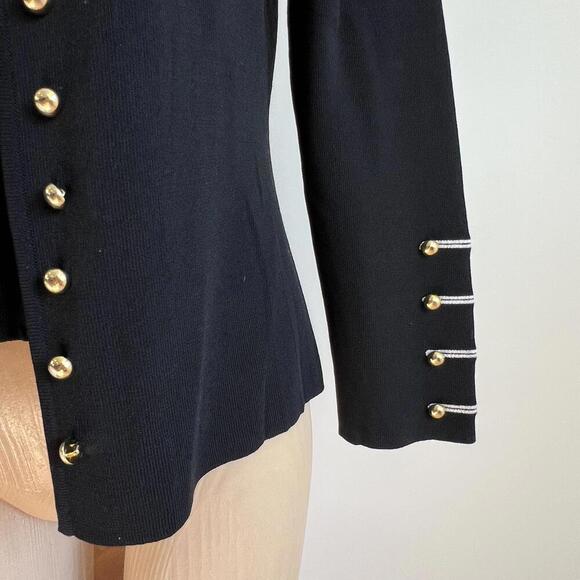 Patty Lewis Women's Coord Set Small Vintage Black Nautical Western Concha Rayon - Picture 9 of 12